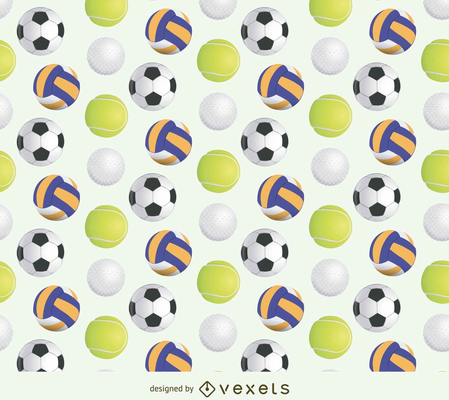 Sport ball pattern