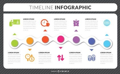 Timeline-Infografik-Vorlage