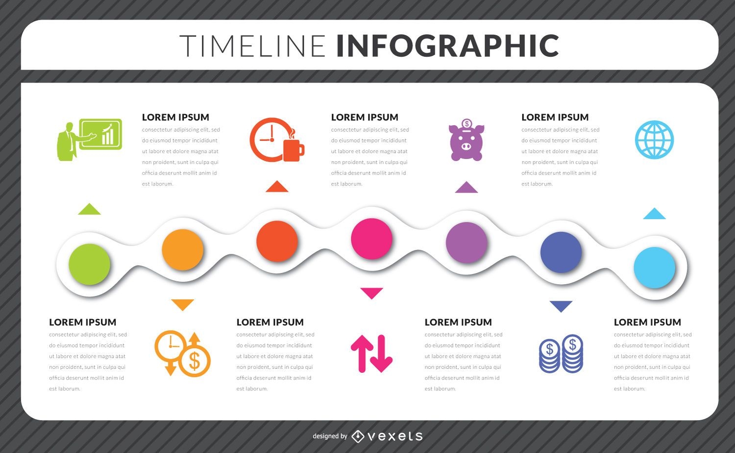 Timeline infographic template