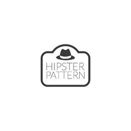 Patrón de barba hipster