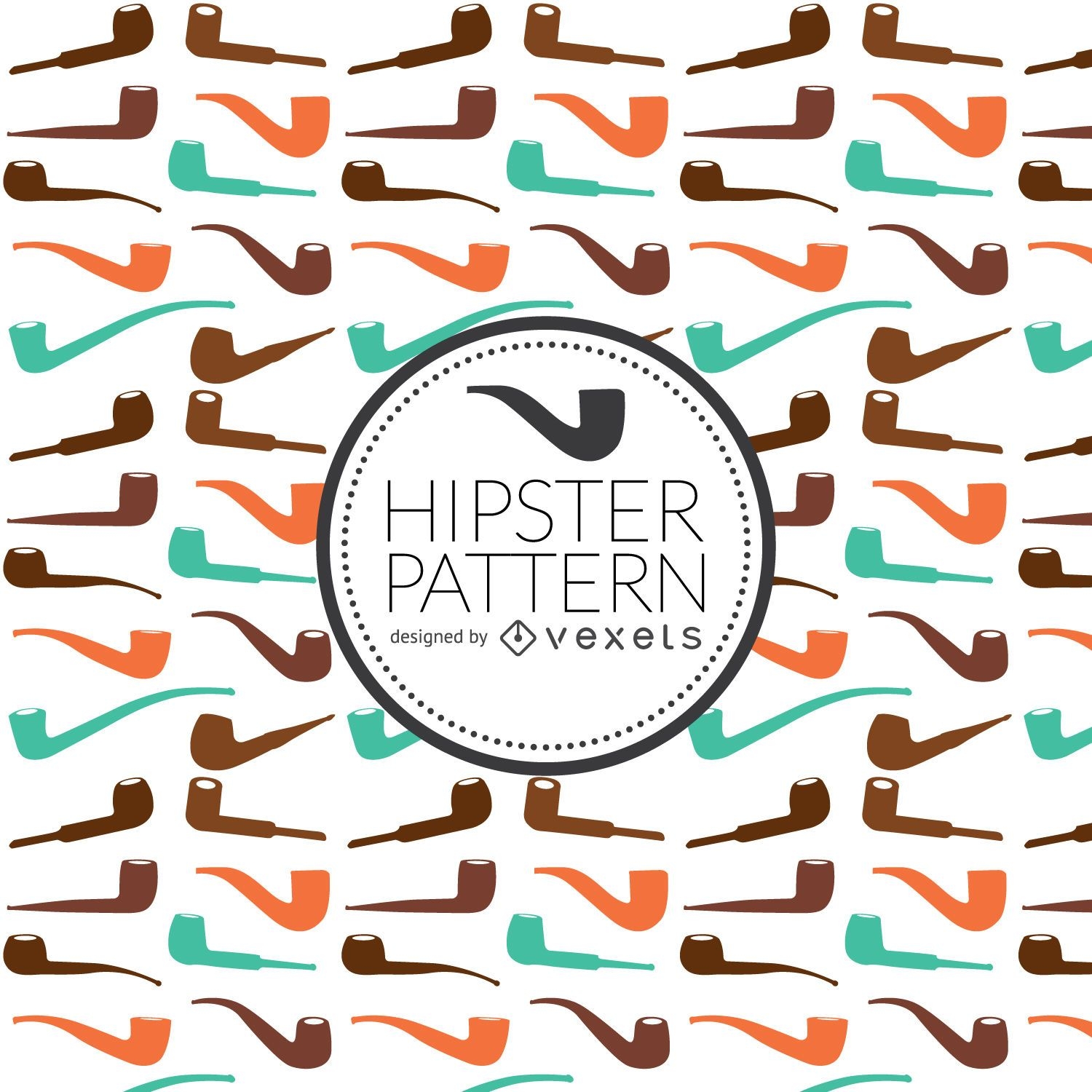 Hipster pipe pattern