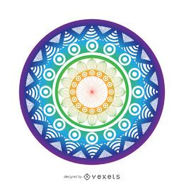 Bright mandala drawing