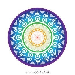 Helle Mandala-Zeichnung