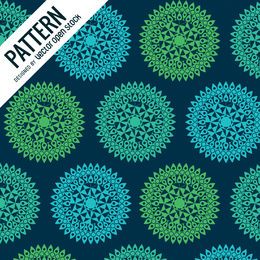 Patrón de mandala transparente