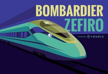 Ilustração do trem Bombardier Zefiro