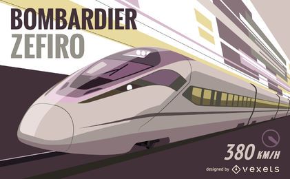 Bombardier Zefiro vector graphic
