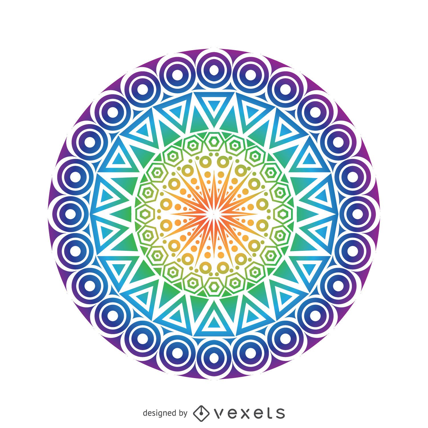 Download Circle mandala design - Vector download