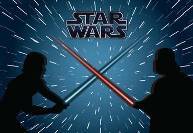 Star Wars fight illustration
