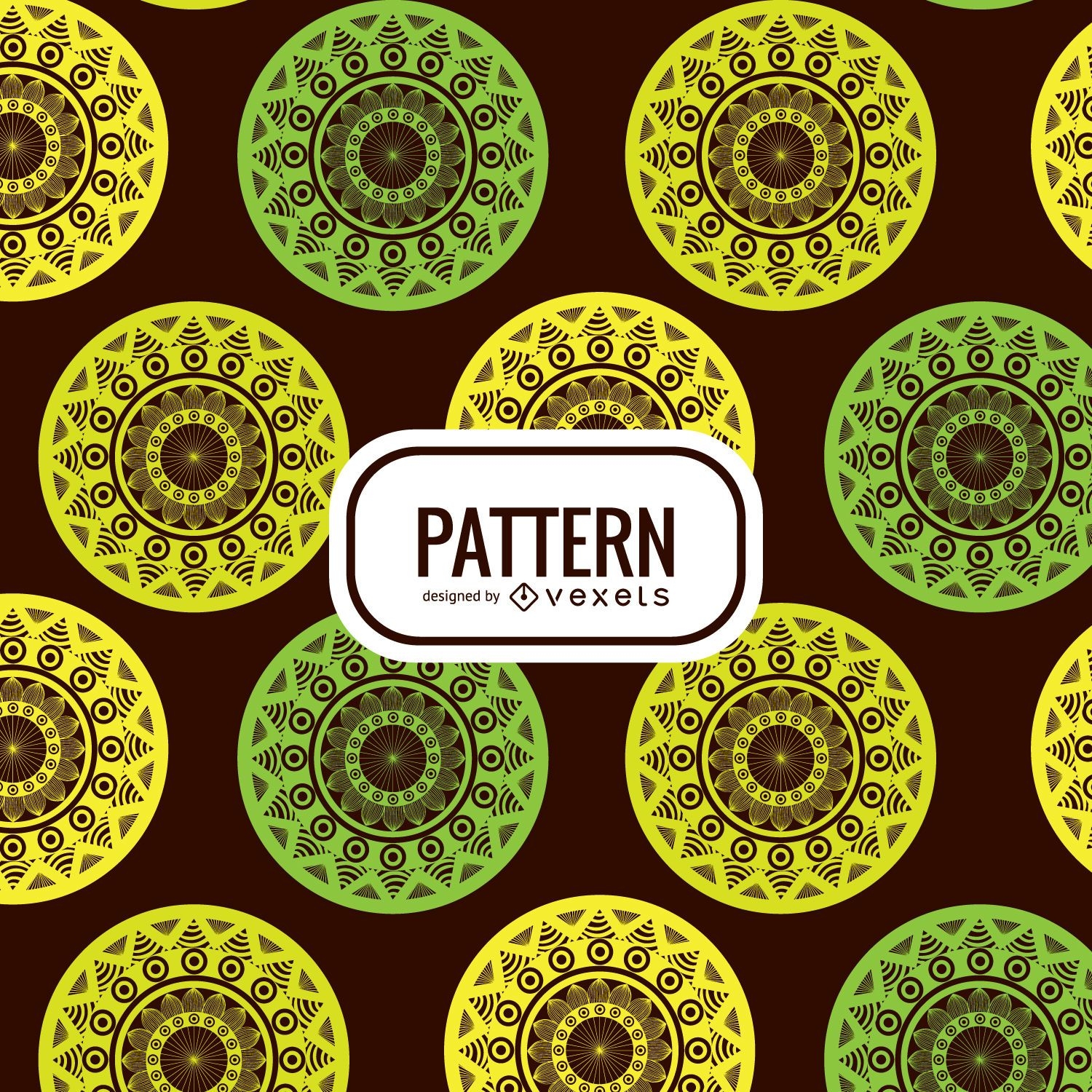 Mandala seamless pattern background