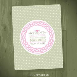 Plantilla de invitación de boda