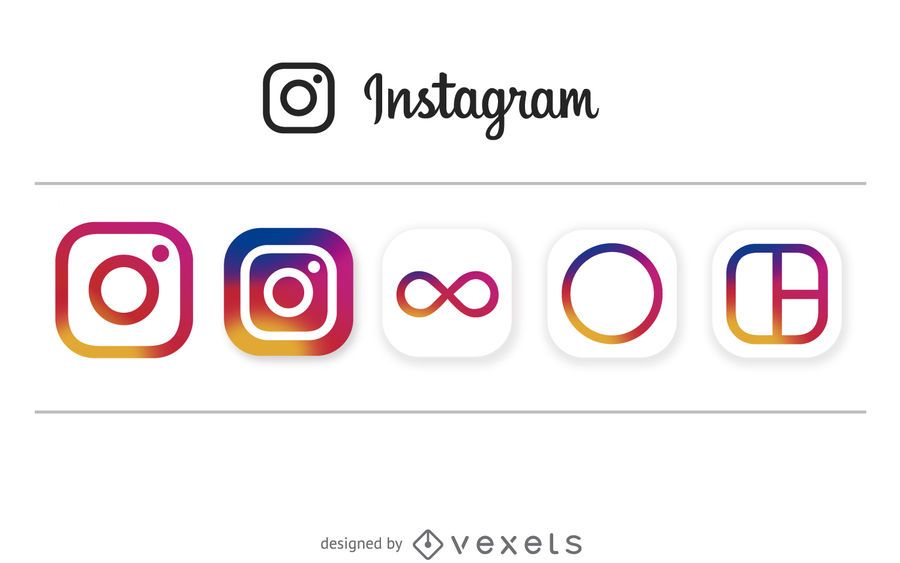 Nuevo icono de vector de Instagram Nuevo icono de vector de Instagram