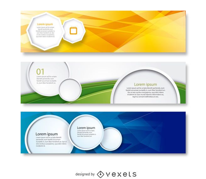 Conjunto de banner de negócios Conjunto de banner de negócios