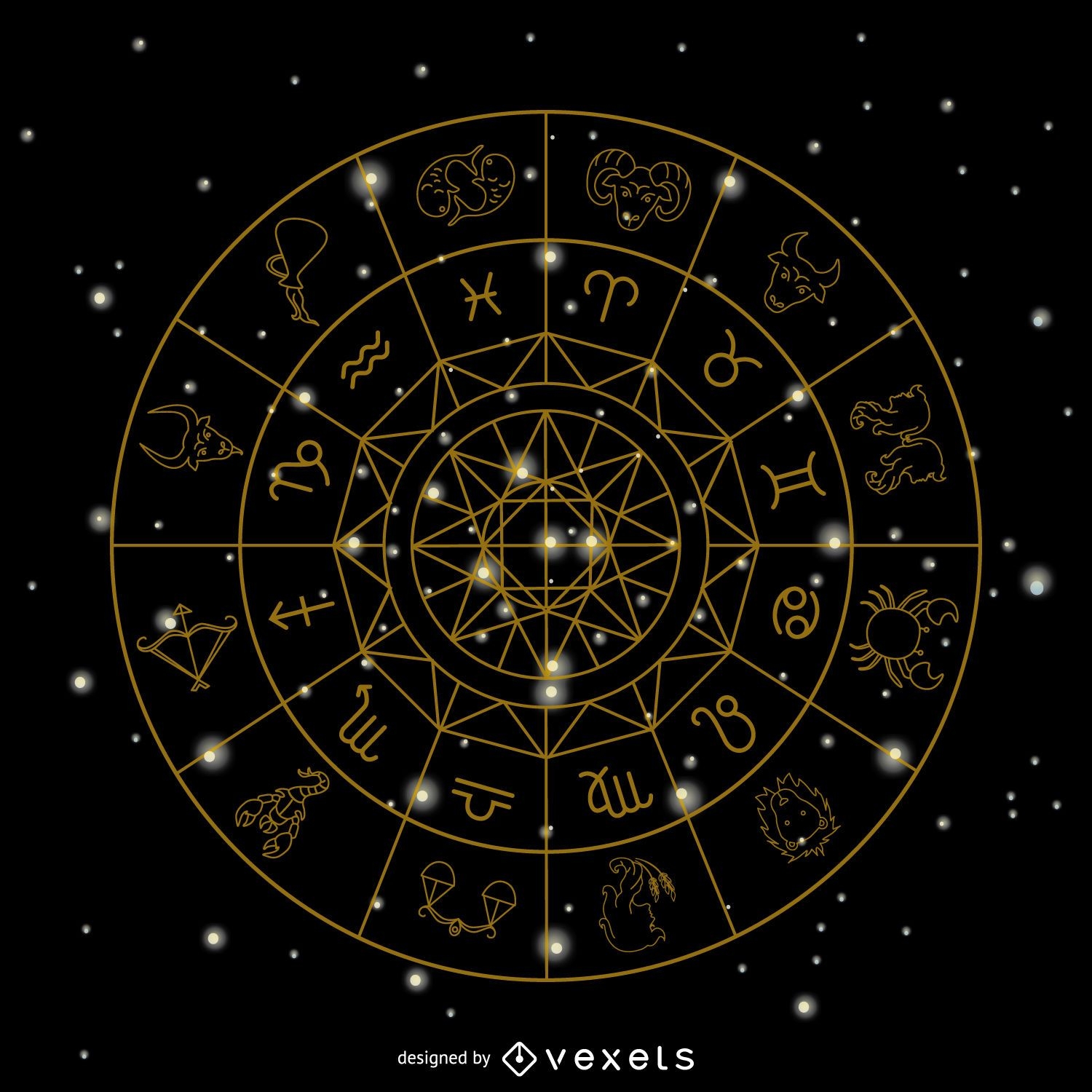 Zodiac signs symbols
