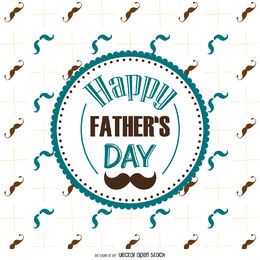 Father's Day moustache pattern