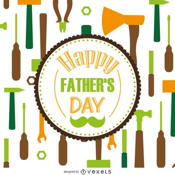 Tools pattern Father's Day - Vector download