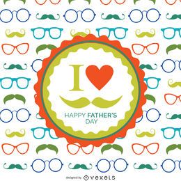 Día del Padre patrón de los vidrios Día del Padre patrón de los vidrios