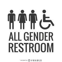 Banheiro LGBT para todos os gêneros