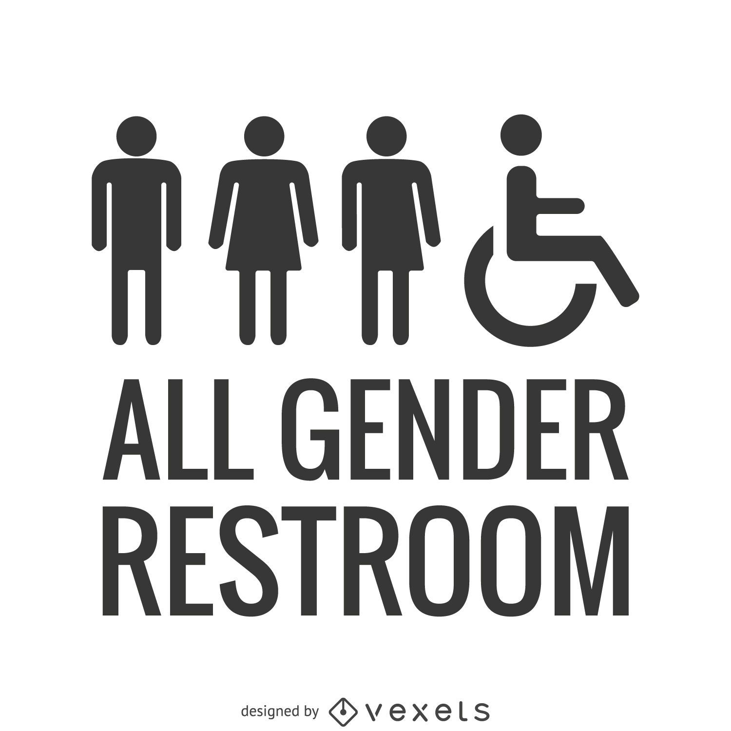 LGBT alle Geschlecht Toilette