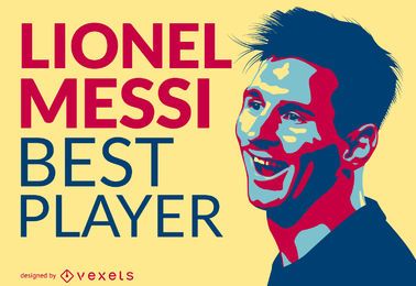 Lionel Messi best player illustration Lionel Messi best player illustration