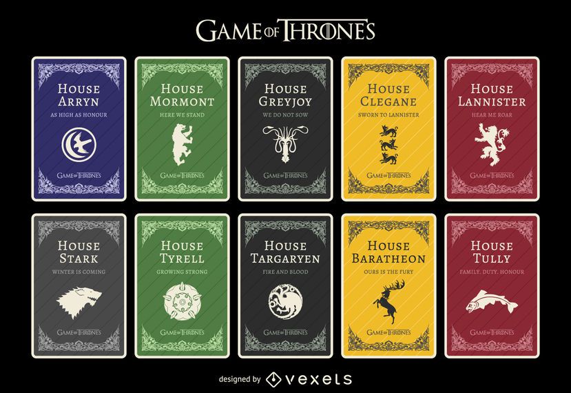 Casas de Game of Thrones Casas de Game of Thrones