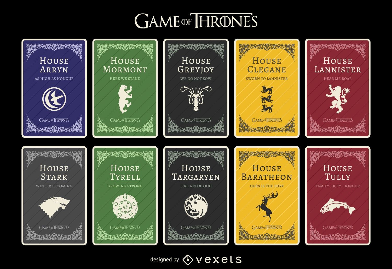 Casas de Game of Thrones