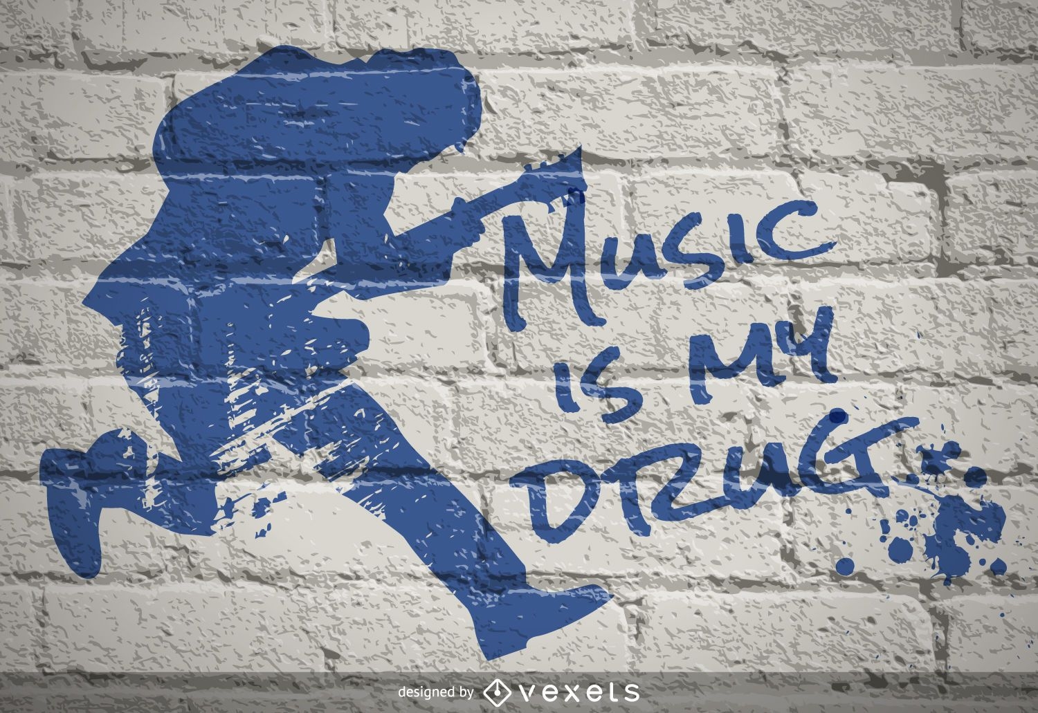 Music is my drug graffiti