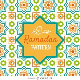 Patrón de mosaico de Ramadán