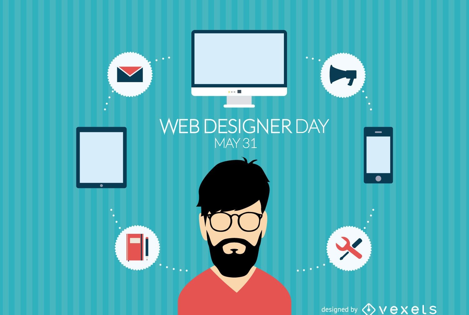 Flacher Design-Webdesignertag