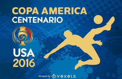 Copa America silhouette banner Copa America silhouette banner