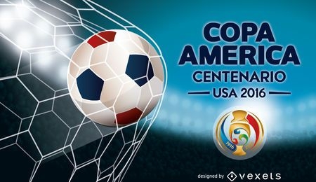 Copa America soccer ball banner