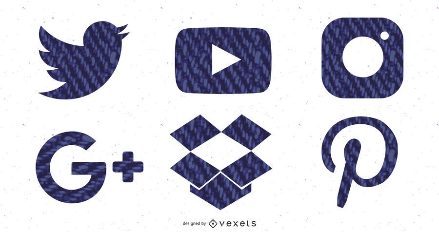 JEANS SOCIAL MEDIA ICON PACK JEANS SOCIAL MEDIA ICON PACK