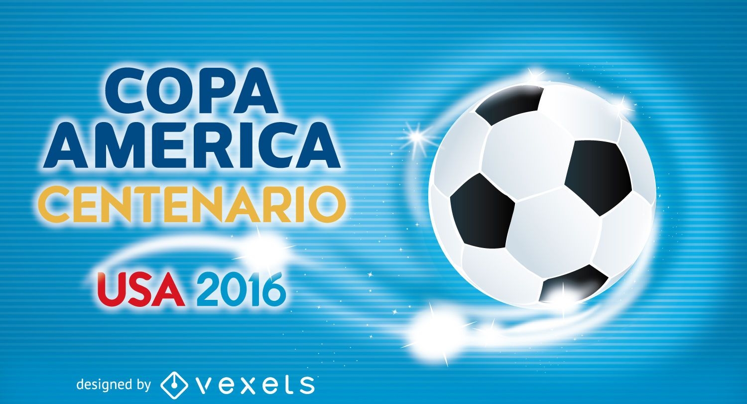 Copa America soccer banner template
