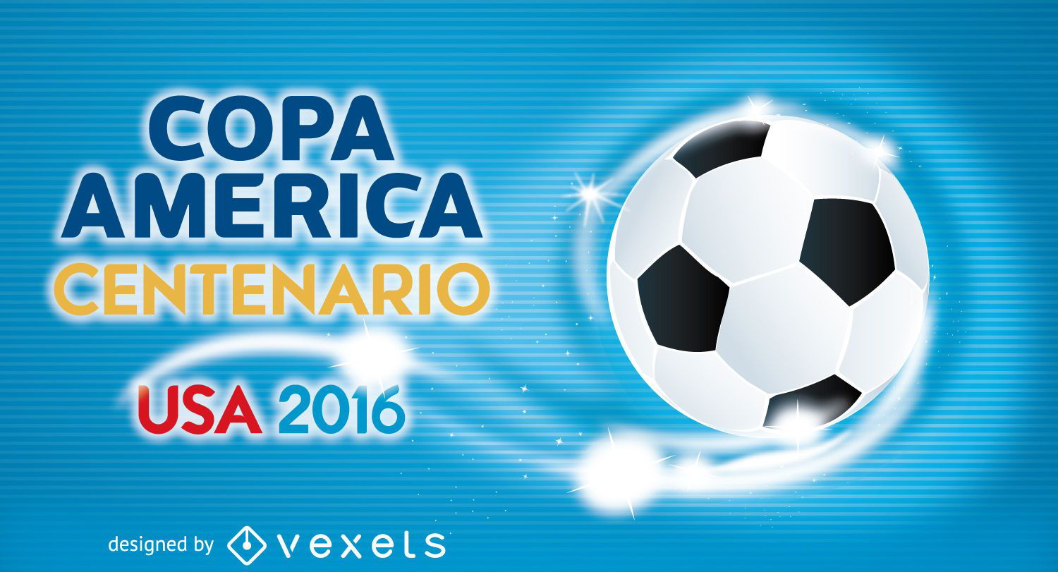 Modelo de banner de futebol da Copa América