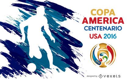 Copa America silhouette poster Copa America silhouette poster