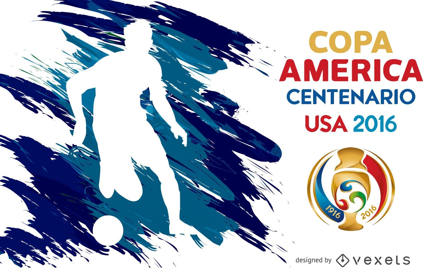Copa America silhouette poster