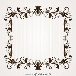 Marco de remolino vintage