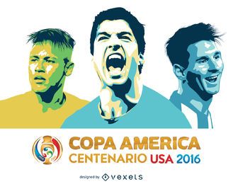 Messi Suarez Neymar Copa America