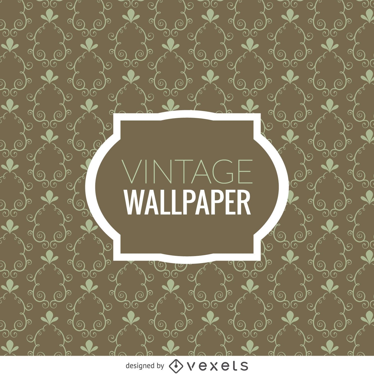 Papel de parede de redemoinhos vintage