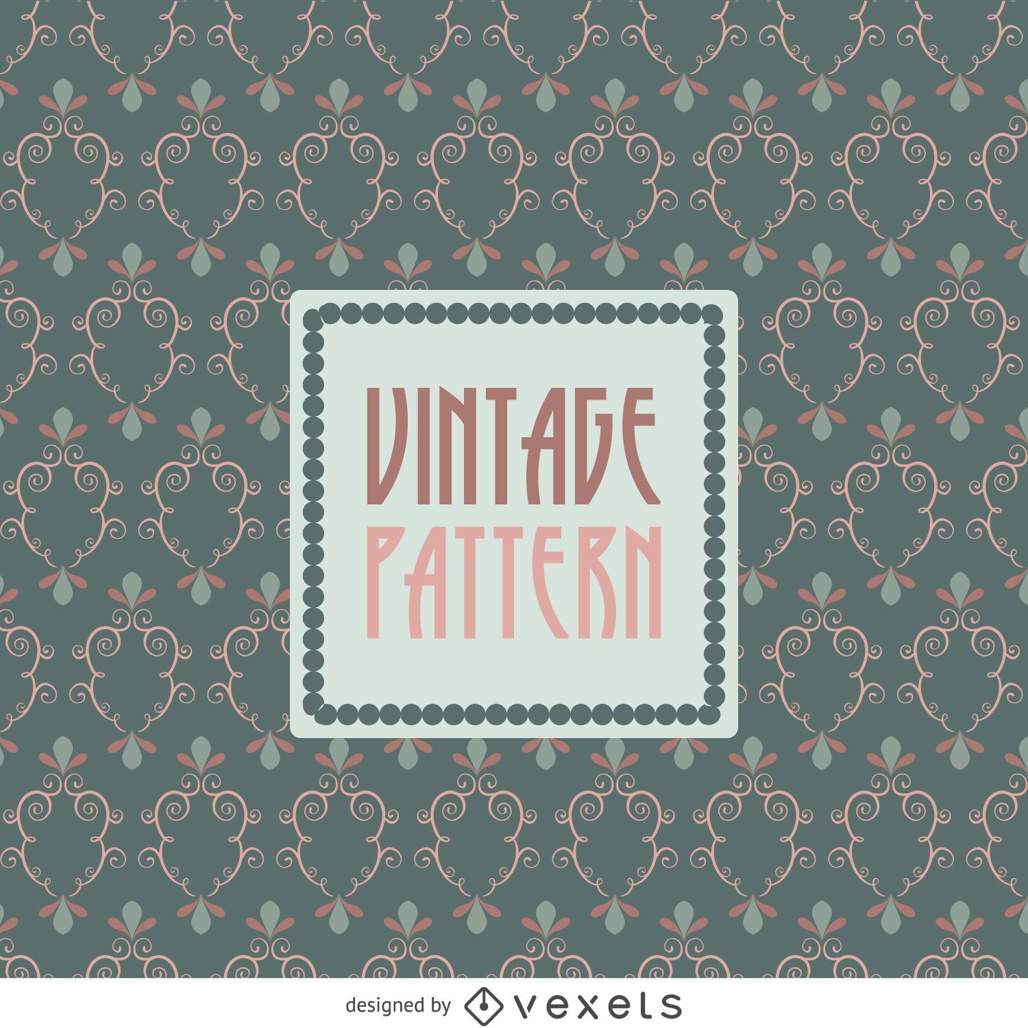 Vintage pattern wallpaper