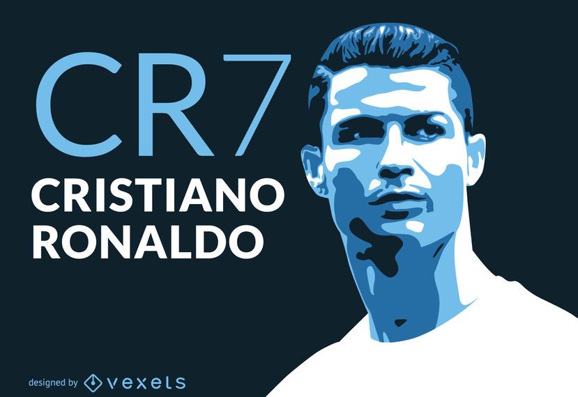 Ilustração de Ronaldo CR7 Ilustração de Ronaldo CR7