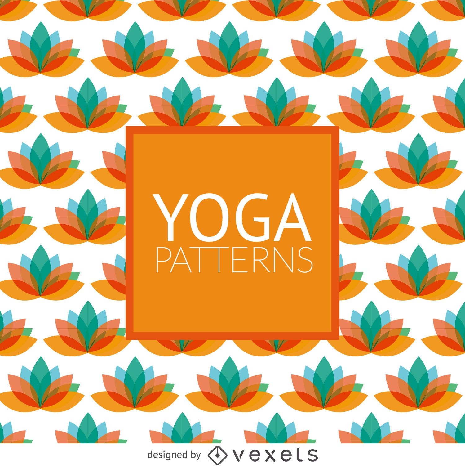 Lotus yoga pattern