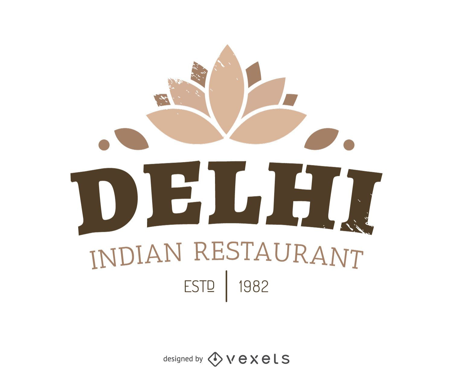 Indisches Lebensmittel-Logo