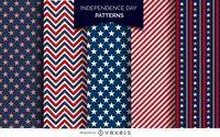 US Independence Day Patterns Vector Download