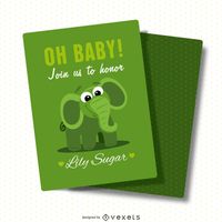 Baby Shower Card Vector Download