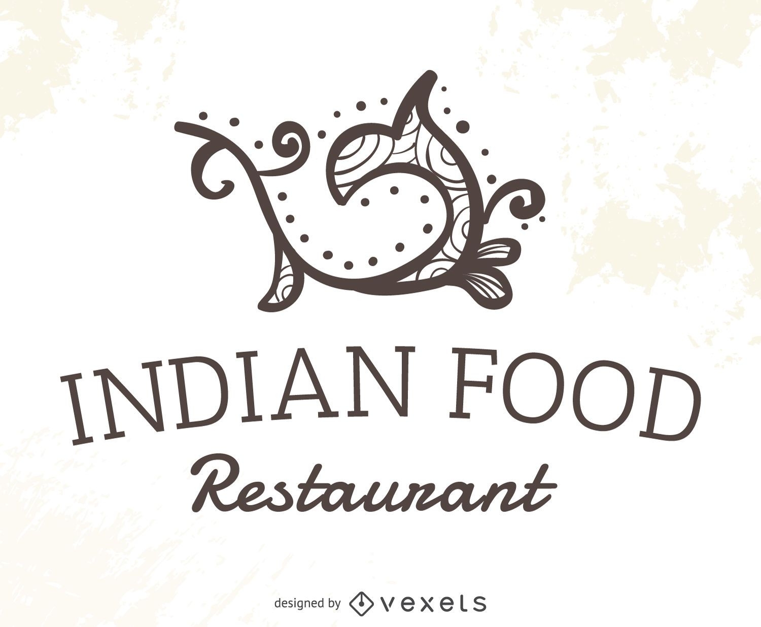 Indian food restaurant logo