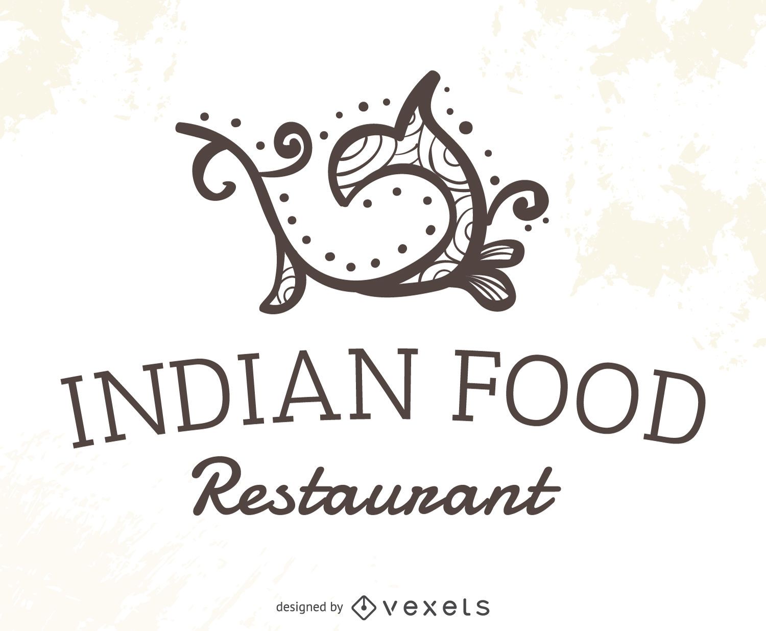 Indian Food Logo Creative Royalty Free Vector Image 