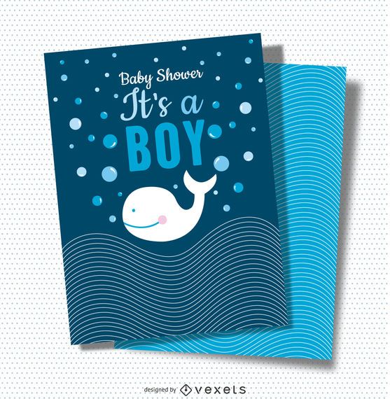It's a boy baby shower card It's a boy baby shower card