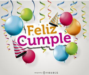 Cartão feliz cumple