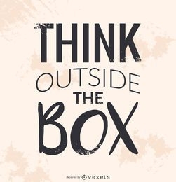 Think outside the box poster