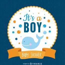 Boy baby shower design